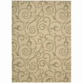 thumbnail image 3 of Nourison  Riviera RI03 Wool Area Rug Brown, Yellow 2'3" x 8' Runner Latex Free Silk, Synthetic, Wool Abstract 8' Runner Runner, Indoor Entryway,, 3 of 4