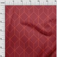 thumbnail image 3 of oneOone Cotton Cambric Magenta Fabric Geometric Sewing Material Print Fabric By The Yard 42 Inch Wide, 3 of 5