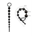 thumbnail image 3 of Anal Beads Long Hard Silicone Butt Adult Flexible Increasing Size String Black, 3 of 5