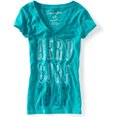 thumbnail image 1 of Camiseta gráfica Aeropostale para mujer Aero Surf Burnout verde mediana, 1 of 1