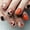halloween nails-03, variant on Halloween Gothic Press-On Nails - Medium Almond, 24 Pcs, Ghost & Pumpkin Design
