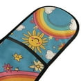 thumbnail image 4 of Yayeee Double Oven Mitt Kitchen Heat Resistant Baking 35" x7" Quilted Glove, Rainbow with Stars, 4 of 6
