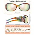 thumbnail image 4 of Gafas de sol LVIOE polarizadas con decoración de mariposa para mujer, 4 of 6