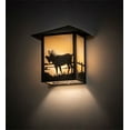 thumbnail image 2 of Meyda 29593 9 in. Seneca Moose Wall Sconce - Craftsman Brown & Beige, 2 of 2