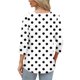 thumbnail image 3 of Neewe 3/4 Length Sleeve for Womens Polk Dot Tops Casual Crewneck Pullover Tunics Summer Comfy Blouses Fashion 2026, 3 of 7