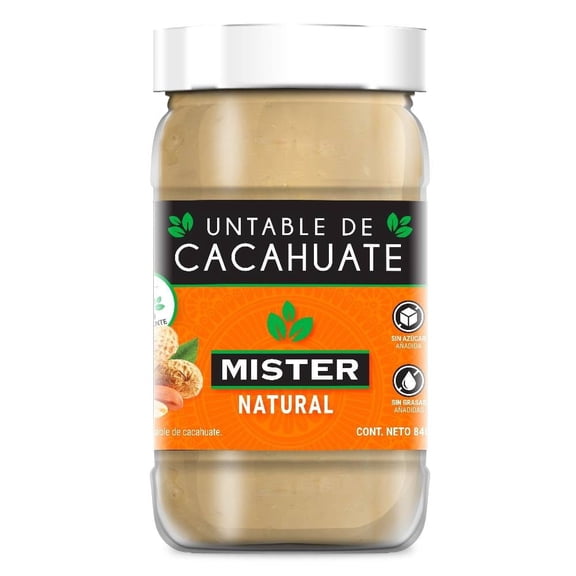 Crema de cacahuate Mister natural 840 g