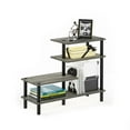 thumbnail image 3 of Furinno Turn-N-Tube 3-Tier Side Display Rack, French Oak Grey/Black, 3 of 5