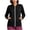 Black, variant on Scrub Jacket for Women Zipper Long Sleeve Stretch Fleece Sweatshirt Fall Winter Warm Nurse Coats with Pocket S-XXL