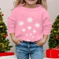 thumbnail image 2 of MIASHUI Chandail à Capuchon et Chandails en Molleton pour Filles - Automne Hiver Imprimé de Noël Col Rond Manches Longues Chandail en Molleton Décontracté pour Filles, 2 of 4