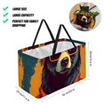thumbnail image 2 of Xiong Fugu Large Capacity Foldable Oxford Cloth Decorative Box - Reusable Picnic Basket, Shopping Basket, and Storage Basket, 2 of 7