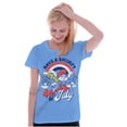 thumbnail image 5 of Retro Smurfs Cartoon 4th of July Women's T Shirt Ladies Tee Brisco Brands X, 5 of 6