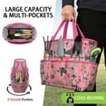 thumbnail image 2 of Garden Tool Bag,Shiba Inu Dog and Flower Floral Garden Tool Organizer,Garden Gifts,Waterproof Multi-Pocket Garden Tool Storage 11.8x5.5x11.4 Inch(Tools NOT Included), 2 of 6