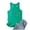 Green, variant on Womens Summer Tops Women Summer Letter Printed Round Neck Casual Sleeveless Vest Top Crop Workout Top Pack Blank Womens Top Chirpy Top Tops for Women Deep V