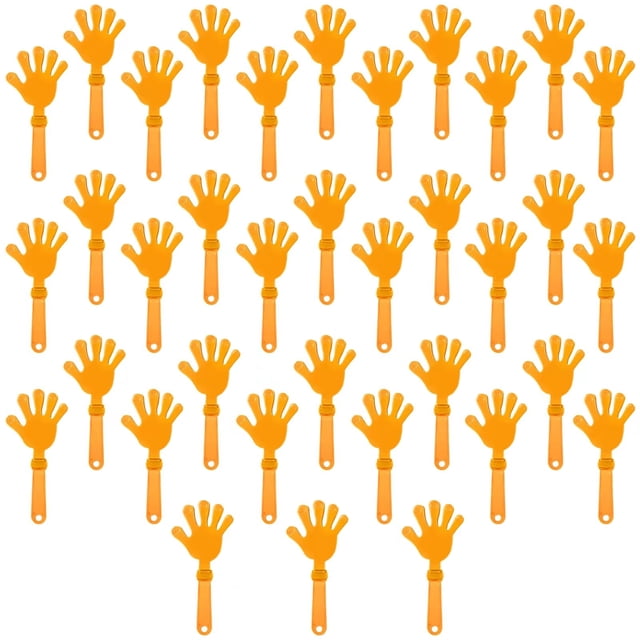 Hand Clappers ZCYSRLQIN, 7.5 pulgadas, plástico naranja, 100 unidades