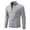 #J250716A8 Gray, variant on CYiJun George Zip Up Cardigan Sweaters for Men Casual Mock Neck Ribbed Knitted Fall Winter Chunky Sweaters,Sizes M-3XL