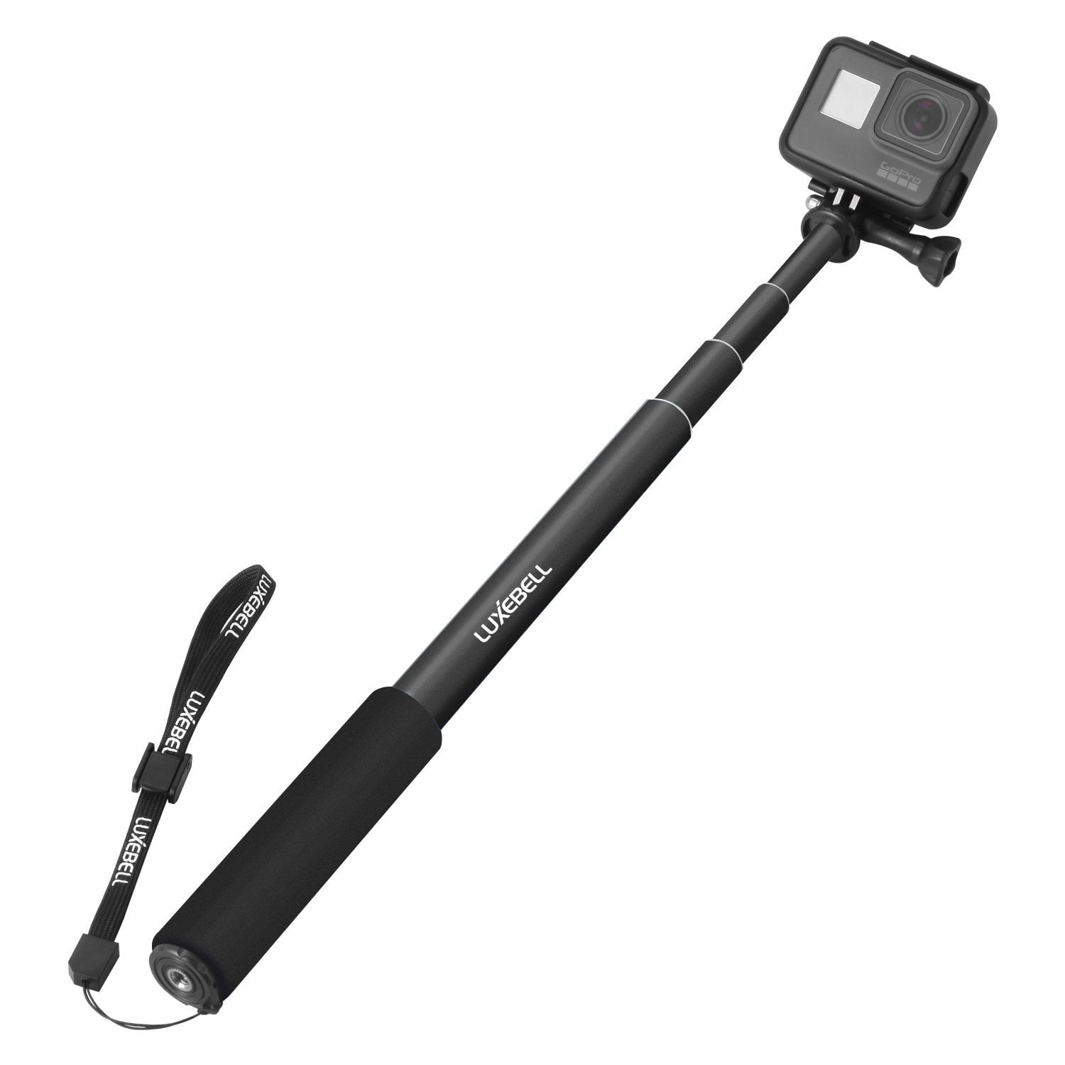 Session 5 Black Hero 4/3+/3/2 Fusion Luxebell Selfie Stick Adjustable Telescoping Monopod Pole for Gopro Hero 7 6 5