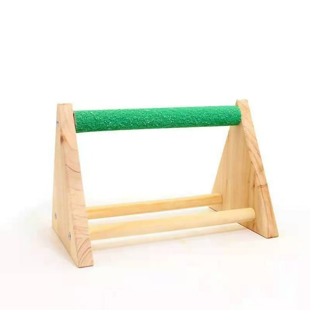 Soporte para mesa con percha para pájaros ANGGREK de madera