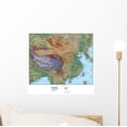 thumbnail image 1 of Map China Wall Mural Decal Sticker, Wallmonkeys Peel & Stick Vinyl Graphic (12 in W x 11 in H), 1 of 4