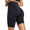 Black, variant on CAMBIVO Womens High Waist Yoga Shorts for Bike Running With 3 Pockets,Black S