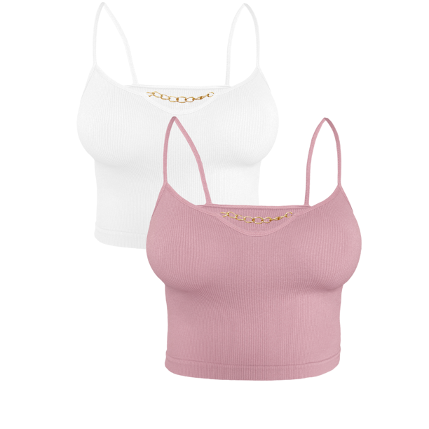 Set De 2 Tops Mujer Unitalla Blusa Casual Elegante Crop Top Camiseta