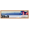 thumbnail image 2 of 39x9 Frame Honey Pecan Brown Picture Frame - Modern Photo Frame Includes UV Acrylic Shatter Guard, 2 of 8