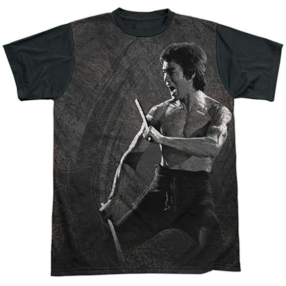 Bruce Lee Dragon Print Unisex Adult Halloween Costume Sublimated T Shirt