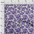 thumbnail image 2 of oneOone Rayon Violet Fabric Floral Retro Sewing Craft Projects Fabric Prints By Yard 56 Inch Wide, 2 of 5
