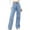 Light Blue pants for women, variant on ZZwxWA Fashion Women Stretch Slim Casual Pants Wide Leg Denim Pencil Pants with Pocket High Waist Full Pants Pants for Women Solid Jeans Pants Straight Trousers On sale