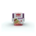 thumbnail image 1 of Rubbermaid TakeAlongs 669-mL (2.9-Cup) Square Food Storage Containers, Special-Edition Orchid Purple, 8-Pack, 1 of 3