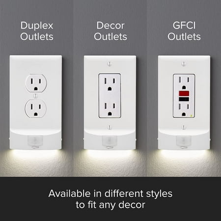 SnapPower - MotionLight Décor Outlet Wall Plate - White