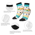 thumbnail image 6 of Bingfone Funny Farm Design Patterned Men'S Women'S Casual Cotton Socks, 6 of 9