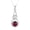 garnet, variant on Solid 925 Sterling Silver Necklace For Women, Genuine Blue Turquoise Round Gemstone Unique Handcrafted December Birthstone Gift For Her