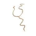 thumbnail image 1 of Minnieouse Collar de cadena larga de aleación, collares de decoración de moda con lentejuelas y borlas, joyería decorativa para fiesta en club nocturno, Ropa, zapatos y accesorios Miscelánea Oro Minnieouse AP015095-01, 1 of 6