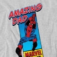 thumbnail image 3 of Marvel Comics Mens Amazing Dad Spider-Man Corner Box Fathers Day T-Shirt, 3 of 6
