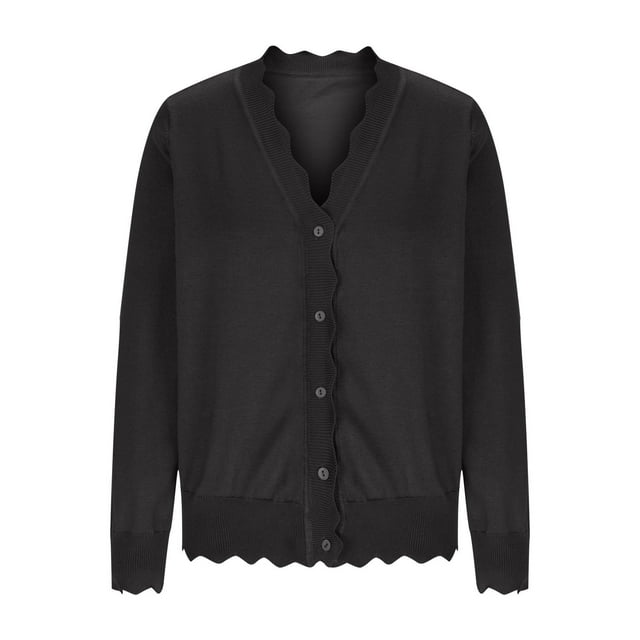 Erwazi Cardigan Sweaters for Women Fall Trendy Button Down Open Front Lightweight Cardigans