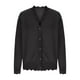 thumbnail image 5 of Neewe Women's Plain Knit Open Front Sweater Long Sleeve V Neck Button Loose Short Cardigan Outerwear Coats, 5 of 7