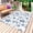 White Light Blue, variant on Navy Blue Tropical Plant Outdoor Rug for Patio/Deck/Porch, Non-Slip Large Area Rug 4 x 6 Ft, Summer Coconut Trees Coastal Indoor Outdoor Rugs Washable Area Rugs, Reversible Camping Rug Carpet Runner