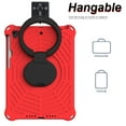 thumbnail image 4 of K-Lion Kids Case for iPad 9th 8th 7th Generation 10.2 inch, EVA Kids Friendly Shockproof Protective Case 360° Rotating Stand Hand Grip Cover with Shoulder Strap for iPad 10.2" 2021/2020/2019,Red, 4 of 8