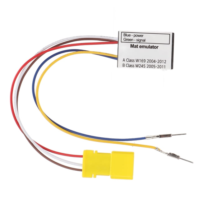 Sensor de alfombrilla de ocupación del asiento del automóvil, repuesto del emulador de derivación del sensor de ocupación de la alfombrilla del asiento del pasajero para Clase A W169 2004‑2012 EU