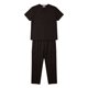 thumbnail image 4 of Ceisia Men's Solid Color Medical Scrubs Set V-Neck Short Sleeve Top Multi-Pocket Cargo Pants for Healthcare Workers Coffee M Gifts, 4 of 8