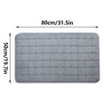 thumbnail image 3 of Memory Foam Outdoor Indoor Outdoor Bathroom Kitchen Carpet Floor Mat Grid 80X50Cm Gray,Carpet Welcome Decor Day Room Living Doormats Carpet Home Carpets Bathroom Products Memory Foam 80X50Cm, 3 of 6