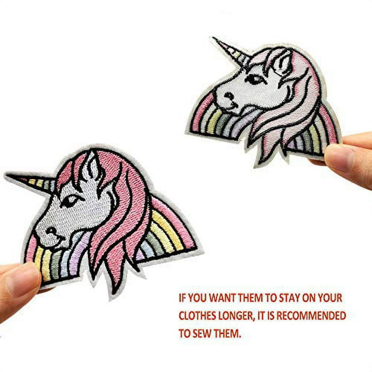 Cute Iron on Patches,Unicorn Embroidered Patch for Kids,Girls,Boys and  Women,Sew on Applique Patches for DIY,Craft,Clothing and Jeans 23 Pcs