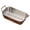 C, variant on Stainless Steel Snack Serving Basket with Double Handles, Metal French Fries Nuggets Tray, Stackable Hot Pot Ingredient Container for Restaurant Home Kitchen