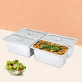 thumbnail image 5 of Miumaeov Commercial Food Pan, 4Pcs 6" Deep Stainless Steel Steam Table Pans with Lids 1/3 Size Hotel Food Prep, 5 of 13