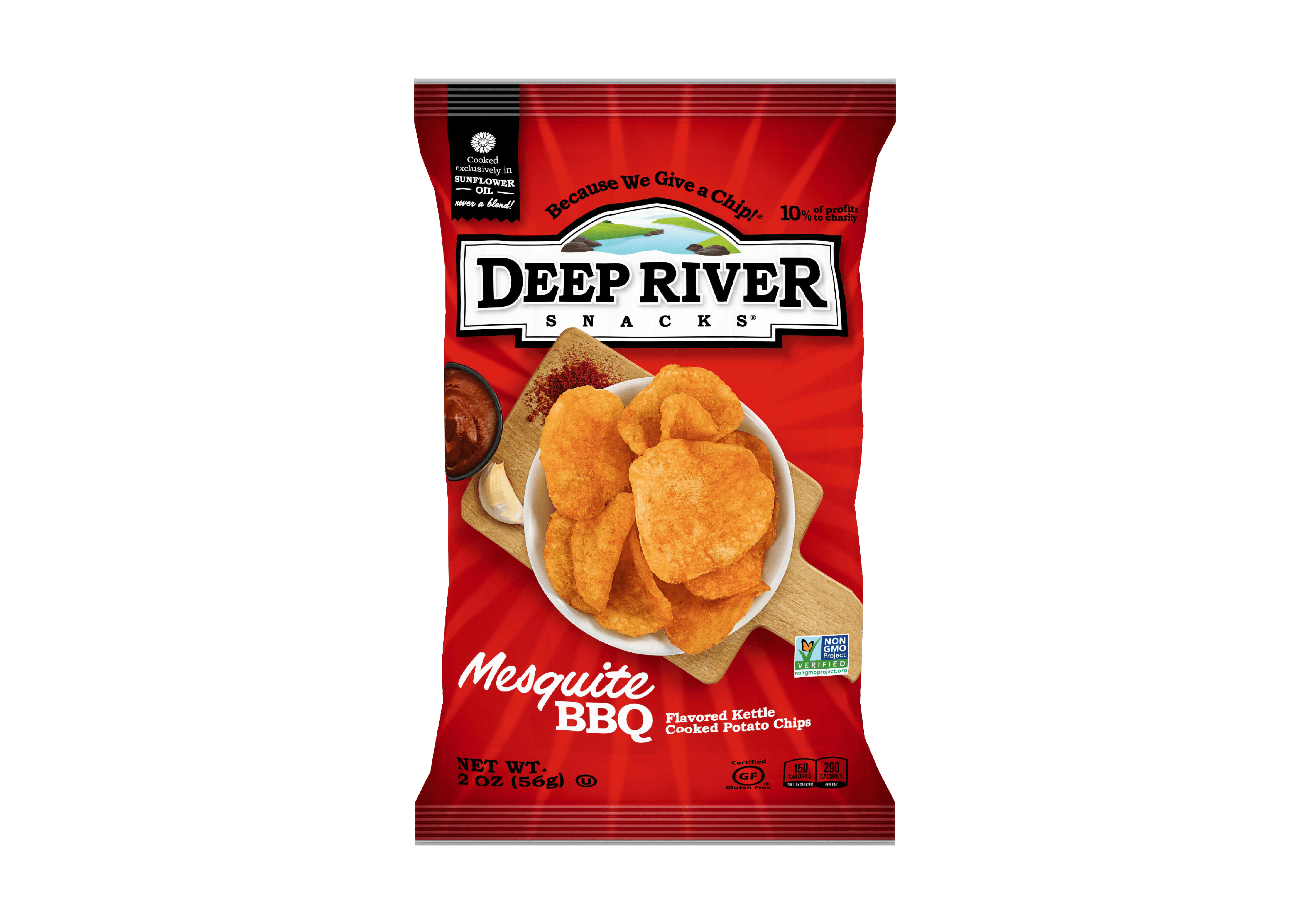 Mesquite BBQ Kettle Chips, 2oz, 24 Ct