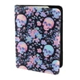 thumbnail image 2 of Pofeuu cool Skull flower Print Travel Document Organizer Passport Holder Men Women for Family (6.5 in x 4.5 in),Wallet Holder Credit Card Clutch Bag Case, 2 of 5