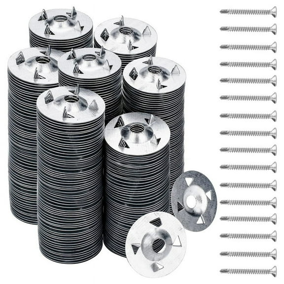 300Pcs Foam Board Fasteners Washers for Installation of Panels Screws and
