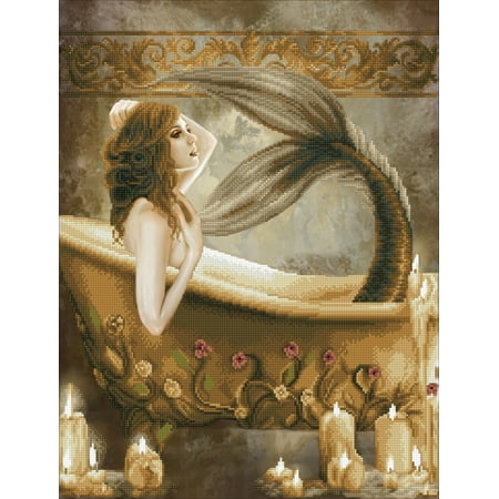 UPC: 4897073246222 | DIAMOND DOTZ® Bathtime Mermaid Diamond Painting Kit