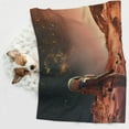 thumbnail image 6 of Naloa Astronaut On Mars A Dog Blanket, 3 Sizes Cat Blanket for Indoor Cats Large Medium Small Dog Gifts-Large, 6 of 8
