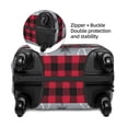 thumbnail image 4 of Naloa Buffalo Plaid Forest Elastic Suitcase Protector, Travel Suitcase Protector Cover Fits 18-32in Suitcase - Small, 4 of 9